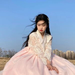Hanbok hồng cao cấp